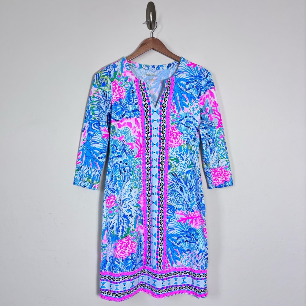 Lilly Pulitzer Nadine Preppy Tropical Print Dress Size XS